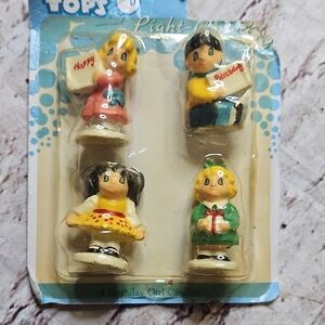 🔥Vintage Fun Tops Light Ups Birthday‎ Candes Girls
